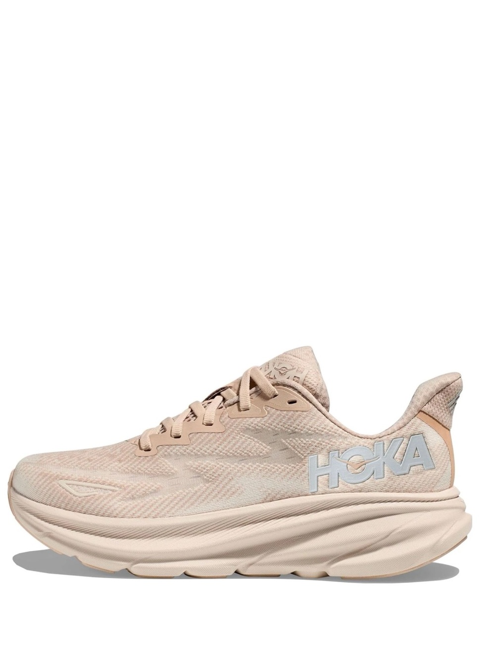 HOKA Women’s Clifton 9 in Shifting Sand/Eggnog - Picture 15 of 15